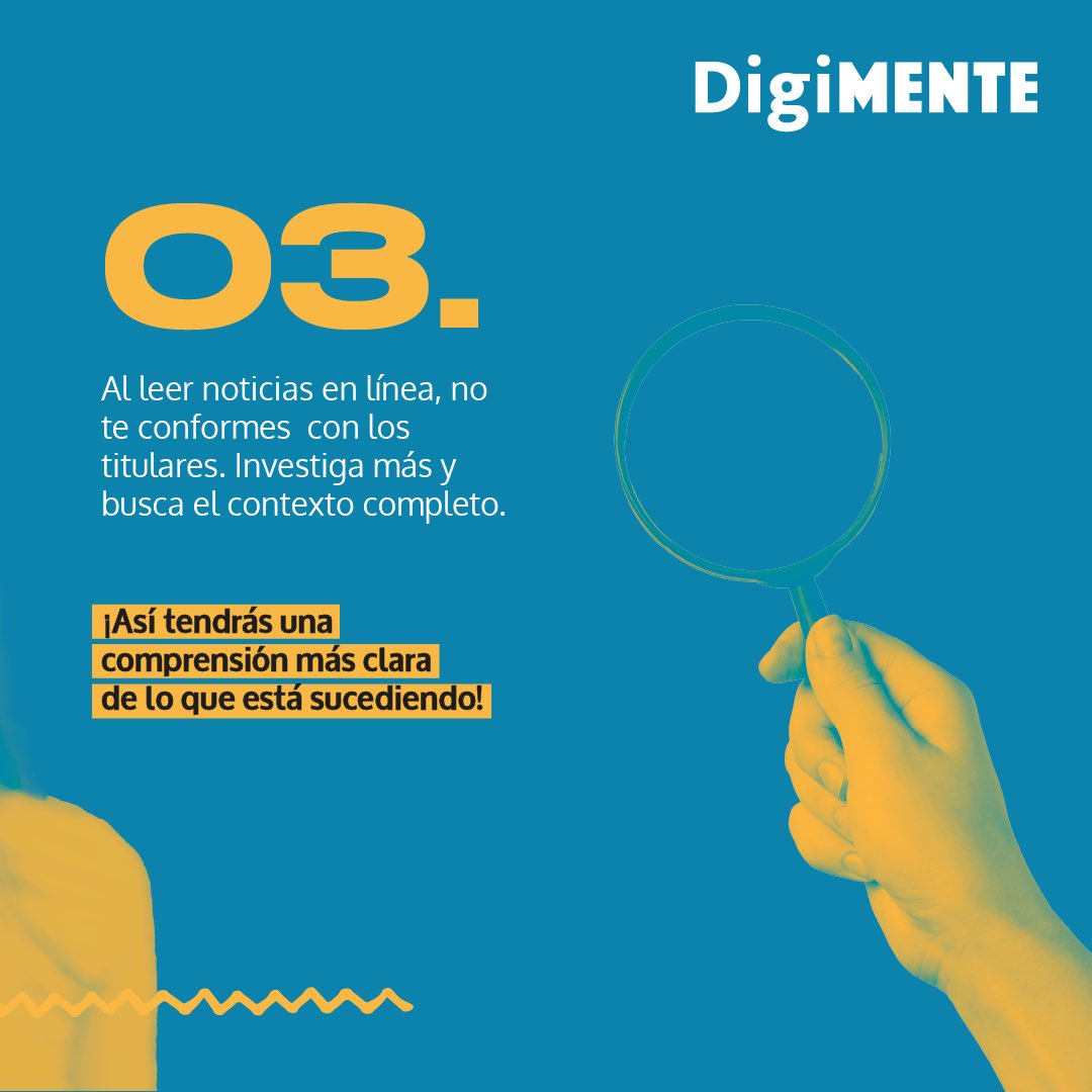 ¡Pequeñas acciones que generan grandes cambios! ✋ Aplica estas acciones en tu día a día y transforma el universo digital en un ambiente saludable para todos y todas. 🤲

Cuéntanos en los comentarios que otras acciones tienes en mente. 👀

 #educacionmediática