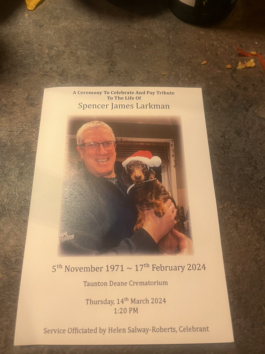 Tough day! Unbelievable turnout for this bloke. Love you mate x