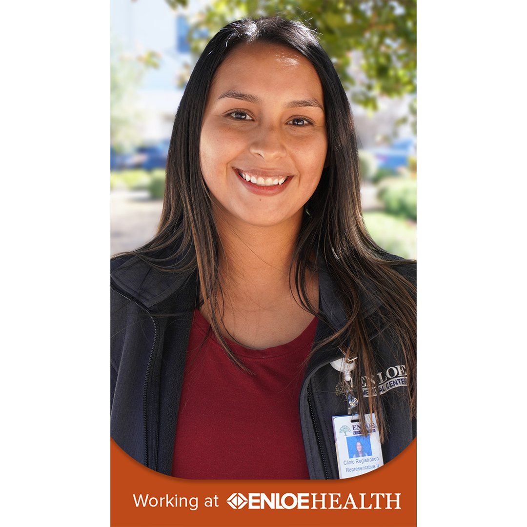 “Working at Enloe is a constant learning experience that has helped promote my professional and personal growth.”

– Yasmin Pureco Mercado, Clinic Registration Representative II #WorkingatEnloe

Interested in joining Enloe Health? Visit enloe.org/careers.