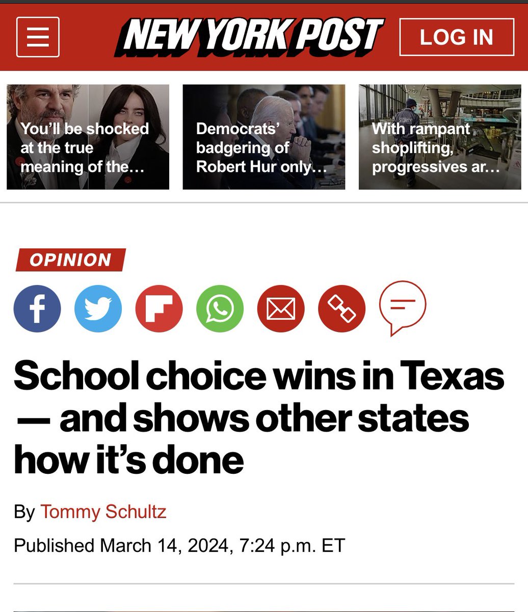 There was a massive political earthquake in Texas last week. My latest in tomorrow’s @nypost @NYPostOpinion details what happened: