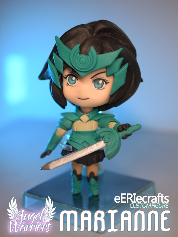 eERIecrafts's tweet photo. ¡Unas cuantas fotos más! 
Marianne es del tamaño y proporciones de un Nendoroid, con imanes en los pies para la base metálica. 
Diseño chibi y esculpido por mi ☺️
¡Tengo muchas ganas de hacer más customs así, es divertido! https://t.co/ExIYn744Nt