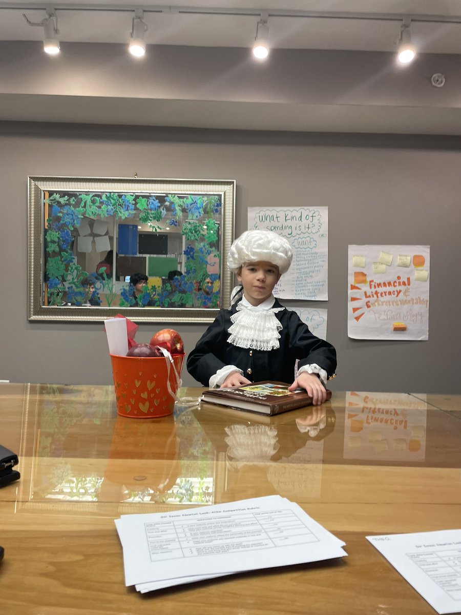 Happy Pi Day!! Celebrating today with a Sir Isaac Newton Look Alike Contest! Winner gets a pie 🥧!!  #PiDay <a href="/HMSJC/">Hudson Montessori JC</a> #STEM