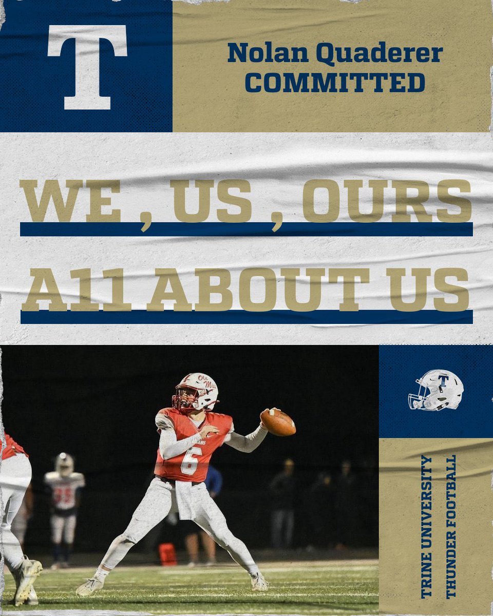 Excited to announce my commitment to further my academic and athletic journey at Trine University! Grateful for the opportunity to pursue my passions both on the field and in the classroom. Special thanks to my family, coaches, and teammates! #GoThunder
<a href="/CoachAbbs/">Troy Abbs</a> @CoachBCullen