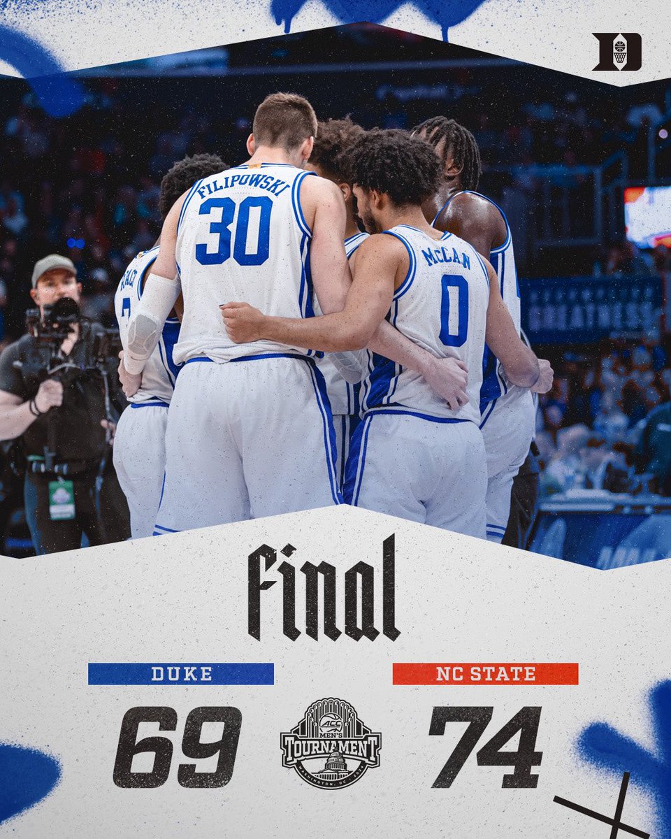 DukeMBB's tweet image. Final from DC