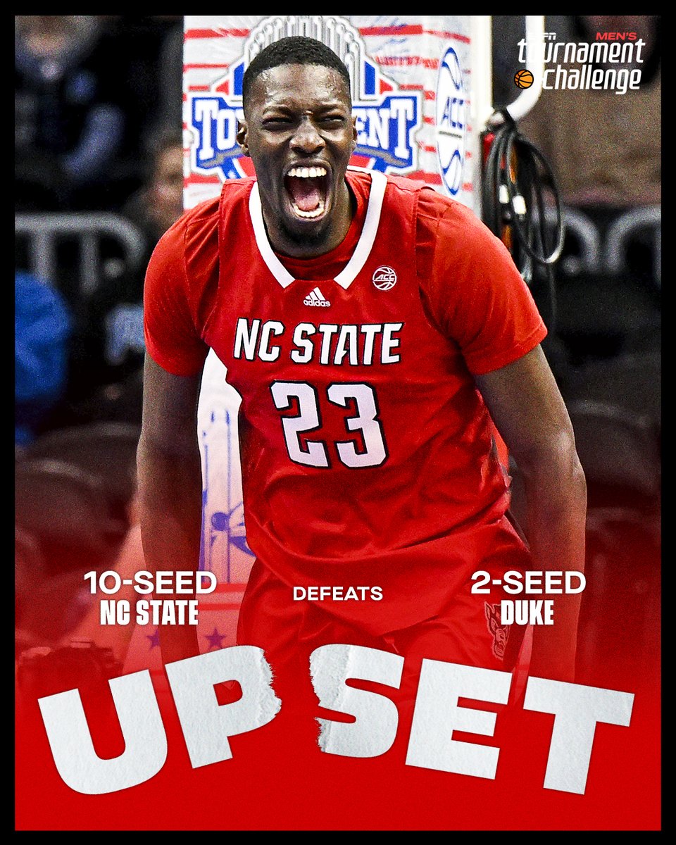 NC STATE UPSETS DUKE TO KEEP ITS ACC CHAMPIONSHIP HOPES ALIVE‼️