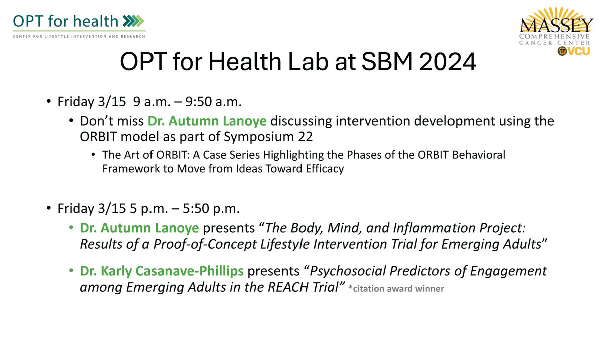 Check out our presentations at #SBM2024 tomorrow Friday, 3/15. You don't want to miss the amazing and talented Dr. Autumn Lanoye and Dr. Karly Casanave-Phillips. Huge thanks to @NIDDKgov and @VCUMassey for funding this work! 👇