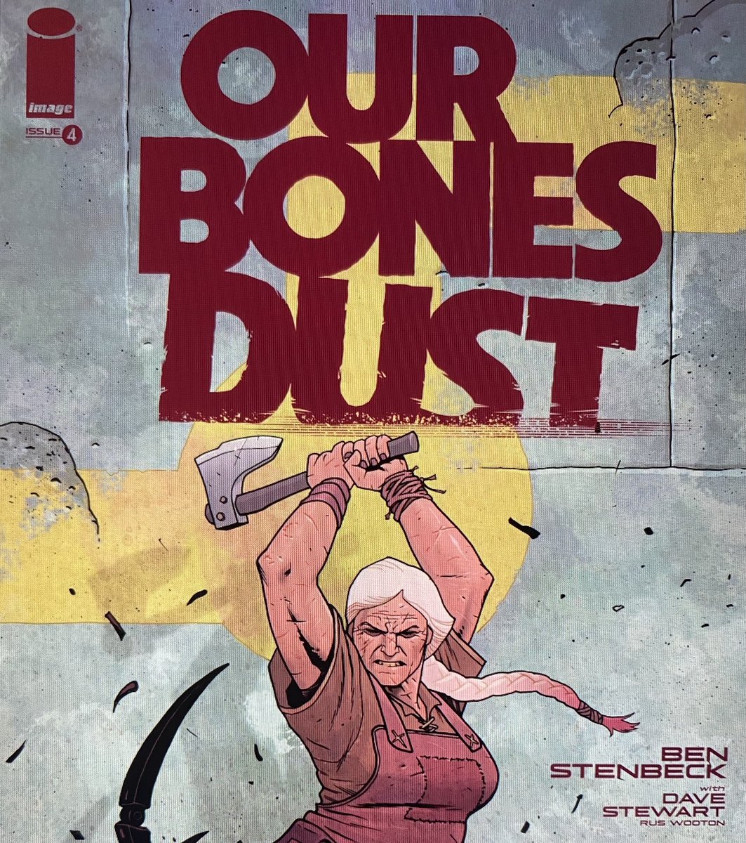 What a cool fully formed world that we just get to see a little slice of in Our Bones Dust by @BenStenbeck - great characters - good and bad - do yourself a favor and grab the trade - if enough of us do then maybe we get some more from @ImageComics