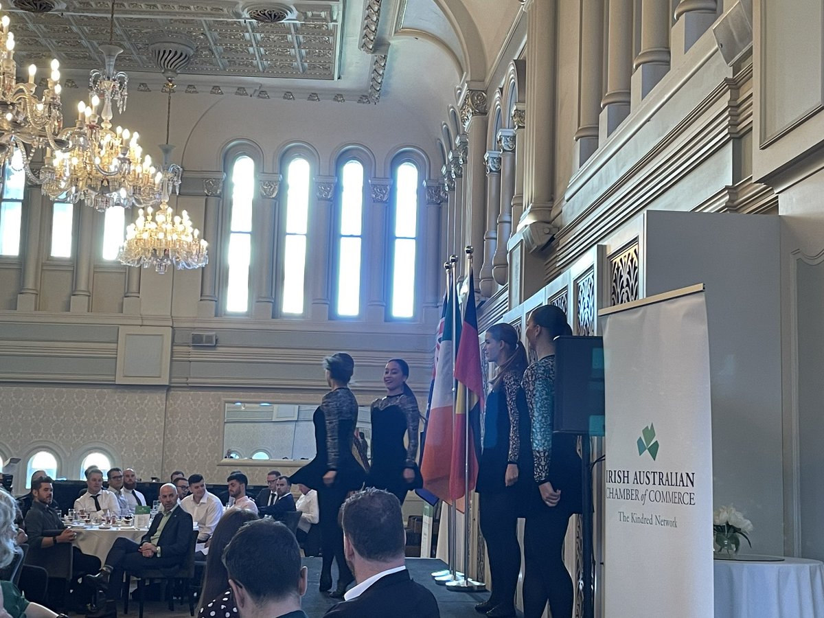 What a show from the <a href="/IrishChamber/">IrishChamber</a> for St Patrick’s Day as we had dancing and the harp and heard about the growing Irish/Australian trade relationship. Thank you Invest Northern Ireland for the invite.