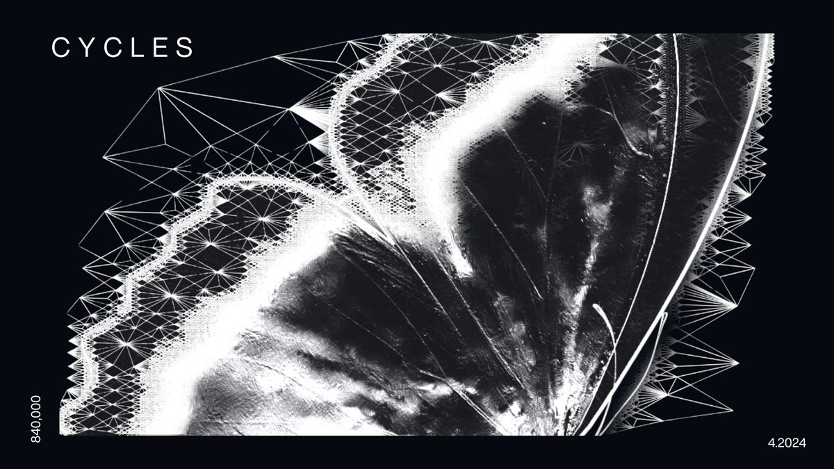 Hi frens! I'm excited to share my very first art collection on Ordinals with you all. Cycles 

Cycles. Bitcoin cycles. Market Cycles. Art cycles. 

Cycles is an evolving time piece that celebrates historical Bitcoin events including halvings and conjunctions. By morphing in