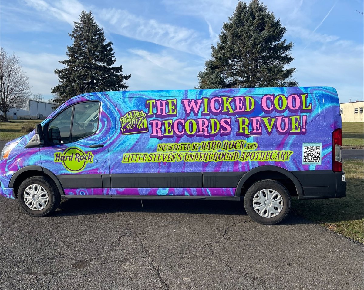 The Wicked Cool Records Revue - Hard Rock Express van is on it's it's way to the west coast! Post a pic if you see it! The Wicked Cool Records Revue! Rock 'n' Roll Tour! Presented by Hard Rock and The Underground Garage. Tickets on sale now at undergroundgarage.com/revue
