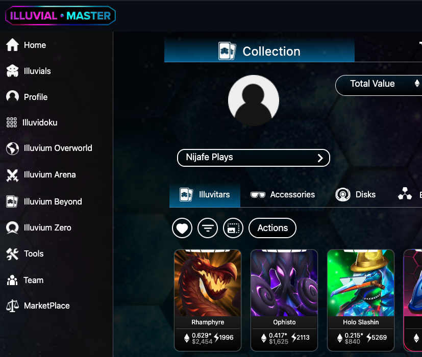 To the <a href="/illuviumio/">Illuvium</a> Beyond players. Are you using <a href="/Illuvialmaster/">Illuvial Master ♊️</a> ?
Fantastic platform and I use it often to keep track of my collection, but how do you feel about the evaluations?

Seems the algo leans more towards USD value than ETH. My Illuvitars are also always valued well
