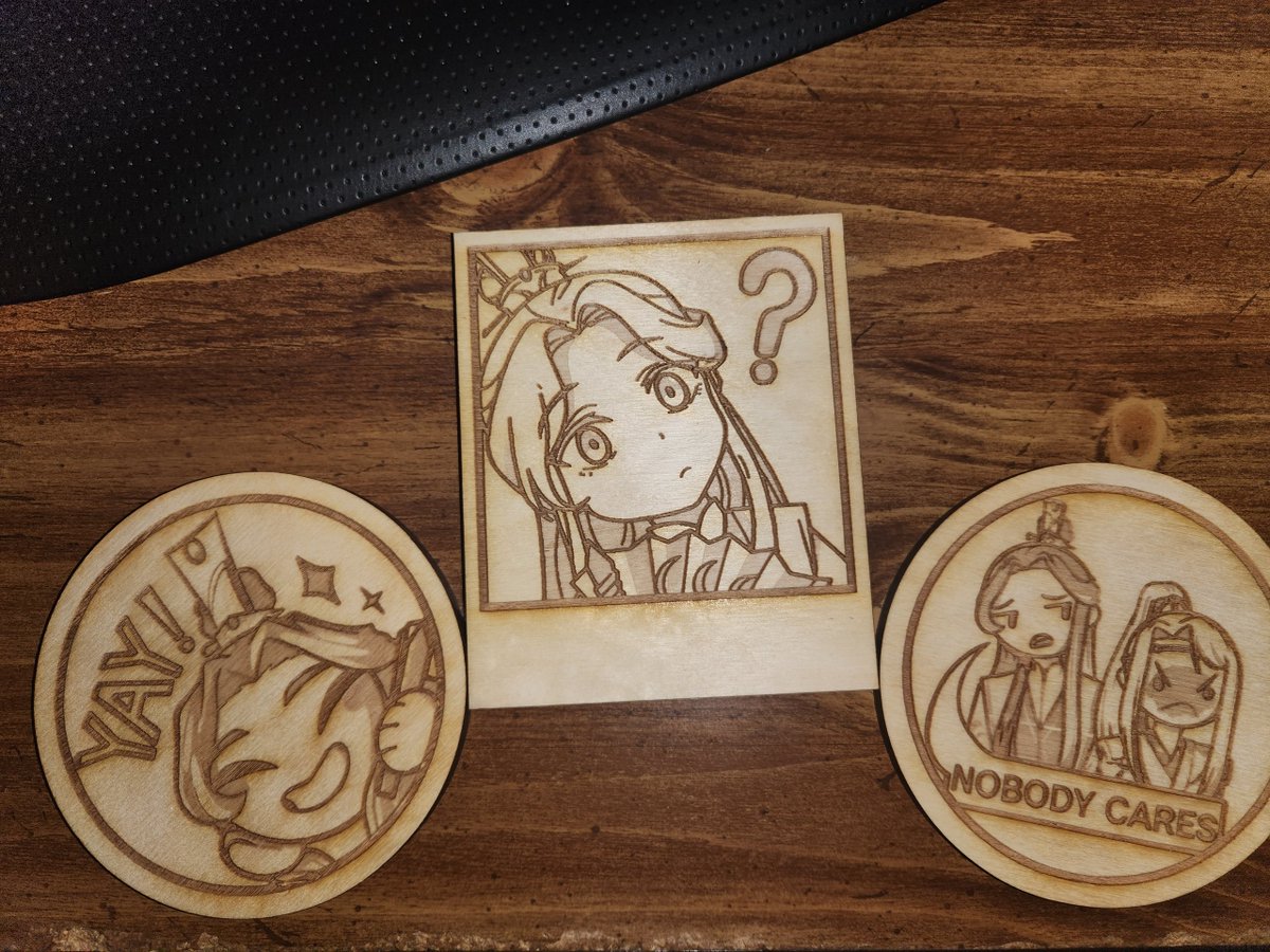 I have wooden polaroids + coasters now available on my Storenvy! The polaroid comes with a video of authenticity! Thank you @ArcanicArtistry for the items! They look (and smell) great!! #TGCF #HeavenOfficialsBlessing jacob-eiseman.storenvy.com