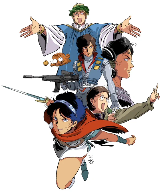 アリオン劇場公開日なので、昔描いたアリオンの絵を載せておきます。#アリオン#1986年3月15日 