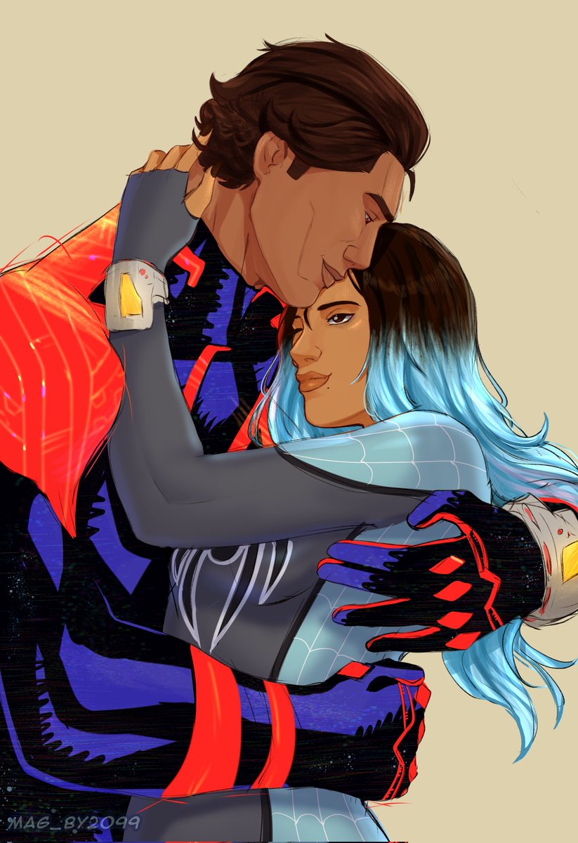 Crying, sobbing 🥲❤️ I just wanted to share my happiness, all credits goes to the talented @Mag_By2099 for this amazing work! #MiguelOHara #spidersona