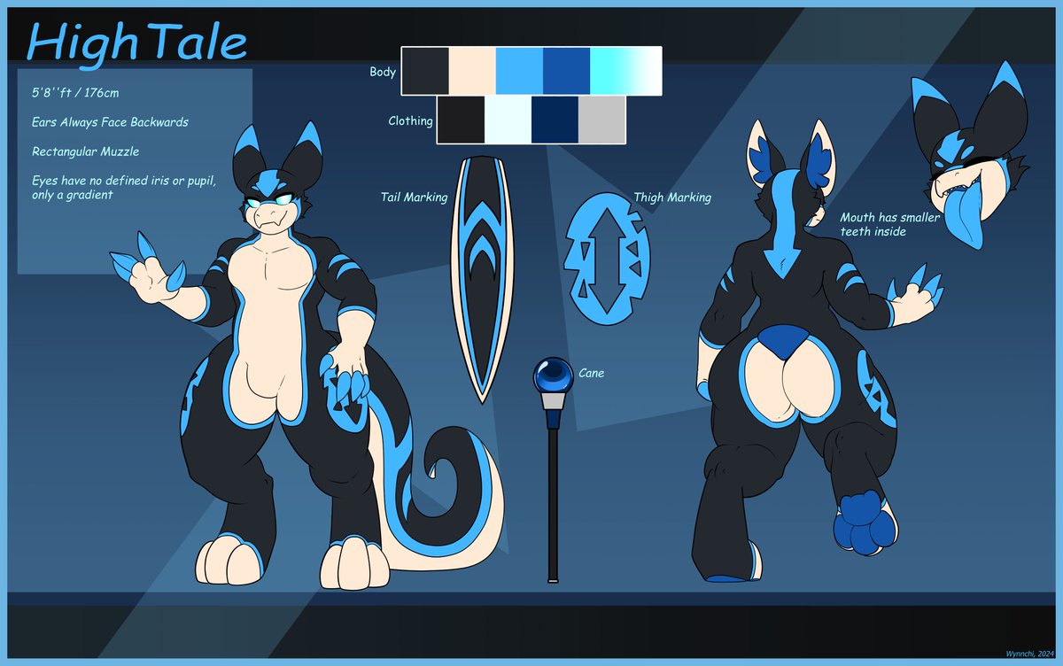HighTaleVRC's tweet image. I've got myself a new ref sheet y'all!
