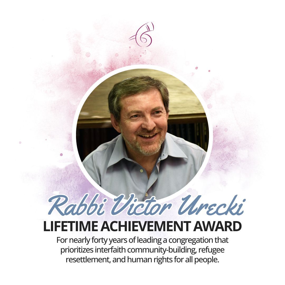 At our annual gala on June 4, Rabbi Victor Urecki will receive the Lifetime Achievement Award for nearly forty years of interfaith community-building, refugee resettlement, and human rights for all people. 

Read about Rabbi Urecki and our other honorees: buff.ly/3wJxpb9