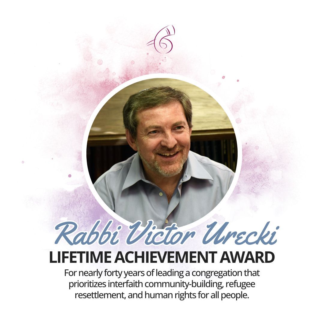 At our annual gala on June 4, Rabbi Victor Urecki will receive the Lifetime Achievement Award for nearly forty years of interfaith community-building, refugee resettlement, and human rights for all people. Read about Rabbi Urecki and our other honorees: buff.ly/3wJxpb9