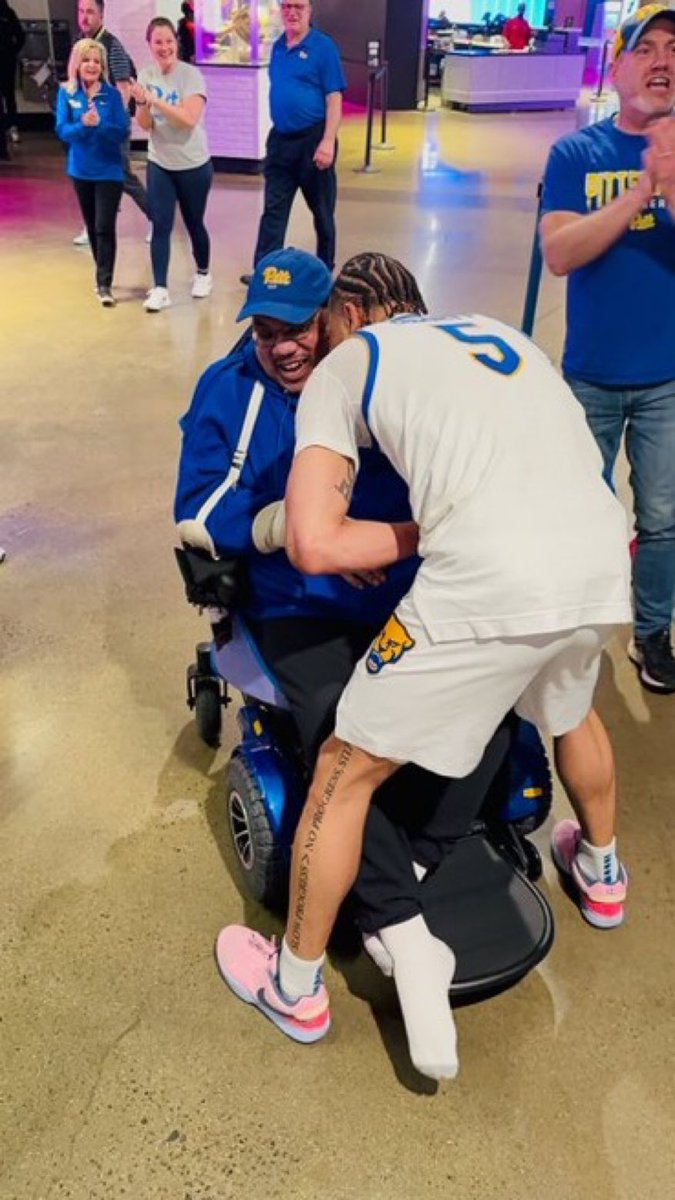 Ishmael Leggett's father Detrick had the chance to watch his son play in a Pitt uniform for the very first time tonight

Ish scored a season-high 30 points and led Pitt to a win!