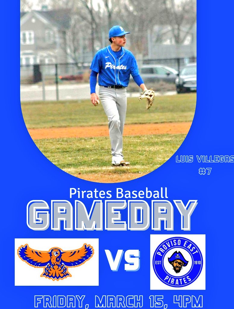 ProvisoEastBsbl's tweet photo. Proviso East vs. Hoffman Estates
📍807 S 1st Ave, Maywood, IL #ProvisoEastBsbl @Pirates4PE @ProvisoEPride @PirateCollegeHQ https://t.co/pROTbzq8dN