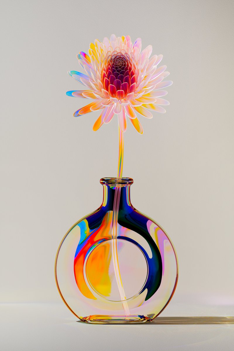 Vase & flower