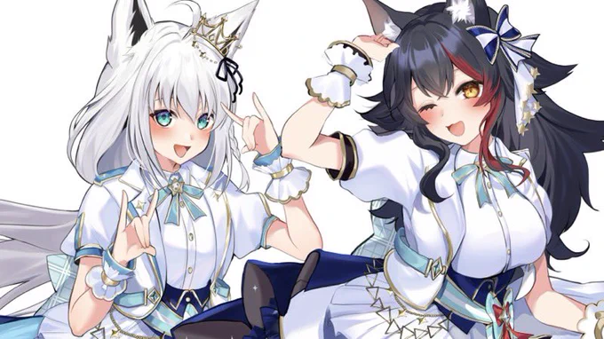 こちらの応援広告にて白上フブキさんと大神ミオさんのイラストを担当させていただきました1時間に8回(おおよそ8分間隔)放映されるという愛が詰まりに詰まった素敵な企画ですのでよかったら見ていただけると嬉しいです!#どろけん応援企画#絵フブキ #みおーん絵 