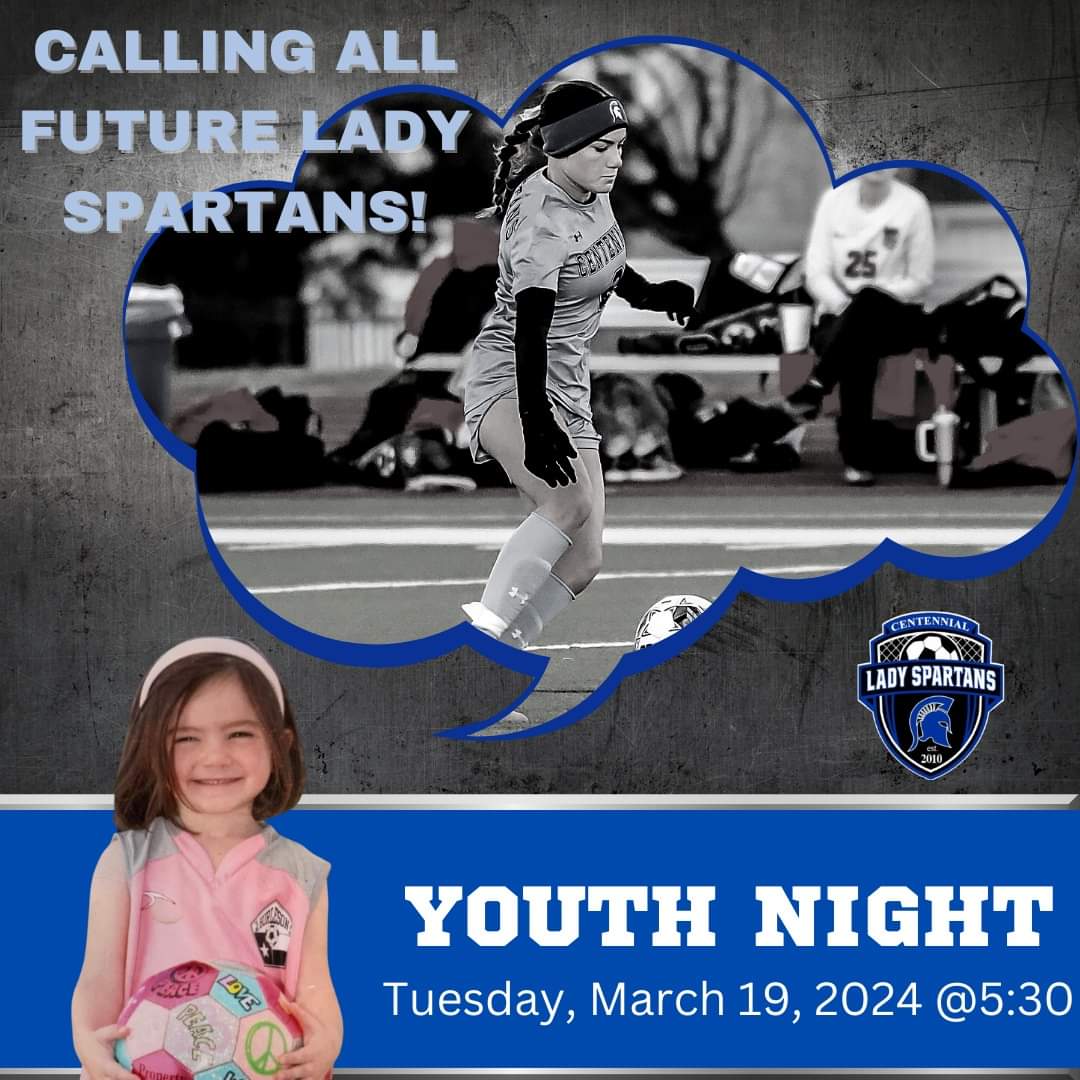 Lady Spartan Soccer (@chsladyspartans) on Twitter photo Youth Night Tuesday against Midlo. Last game of the district, come out to support the team and future Spartans!
#LSS
#LetsFreakingGo
<a href="/KamrynTaylor16/">Kamryn Taylor</a> Youth Night Tuesday against Midlo. Last game of the district, come out to support the team and future Spartans!
#LSS
#LetsFreakingGo
<a href="/KamrynTaylor16/">Kamryn Taylor</a>