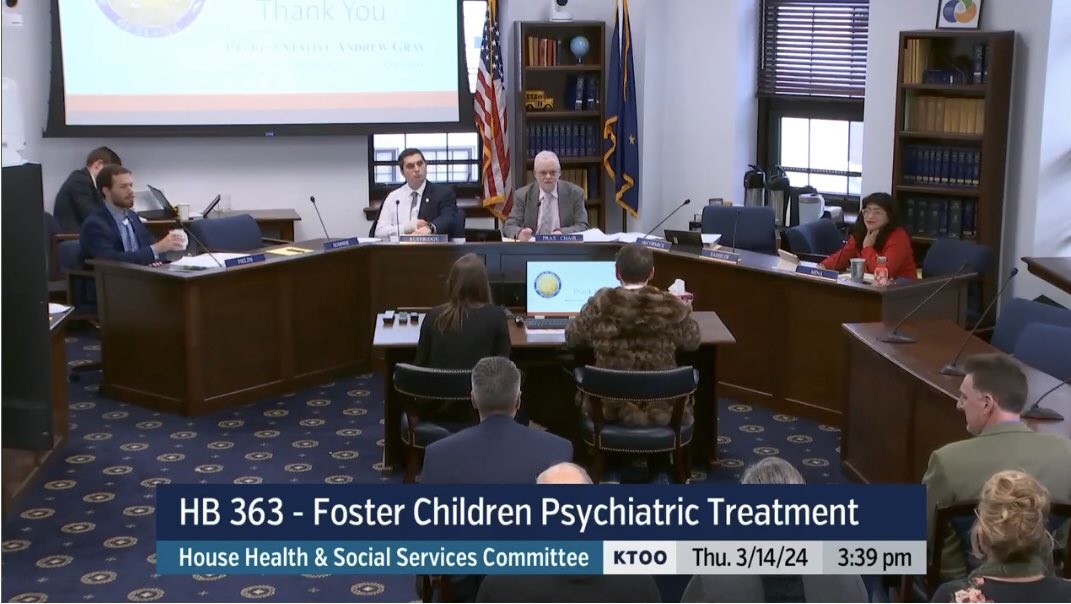 Today we made history testifying on HB363 to allow #fosteryouth a hearing upon entering acute psychiatric facilities.Thx  @rep_gray/ staff/legislative sponsors, #FFCA members & legal committee. Watch ktoo.org/video/gavel/ho… #FFCA #FosterCare #LivedExperience