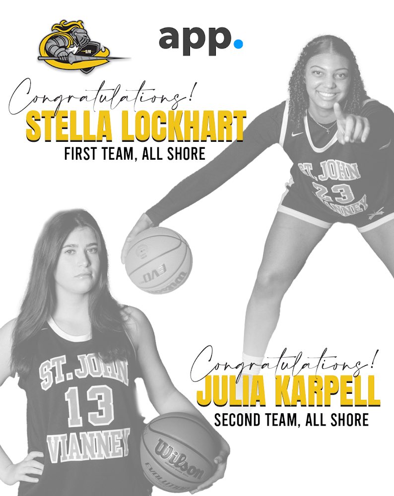 CONGRATS to our SJV Lady Lancers Stella Lockhart for being awarded First Team All Shore & Julia Karpell for being awarded Second Team All Shore by the Asbury Park Press! Congratulations we are so proud of you! @stellalockhart8 @JuliaKarpell @sjvcoach @SJVHS @SJVHS_Athletics