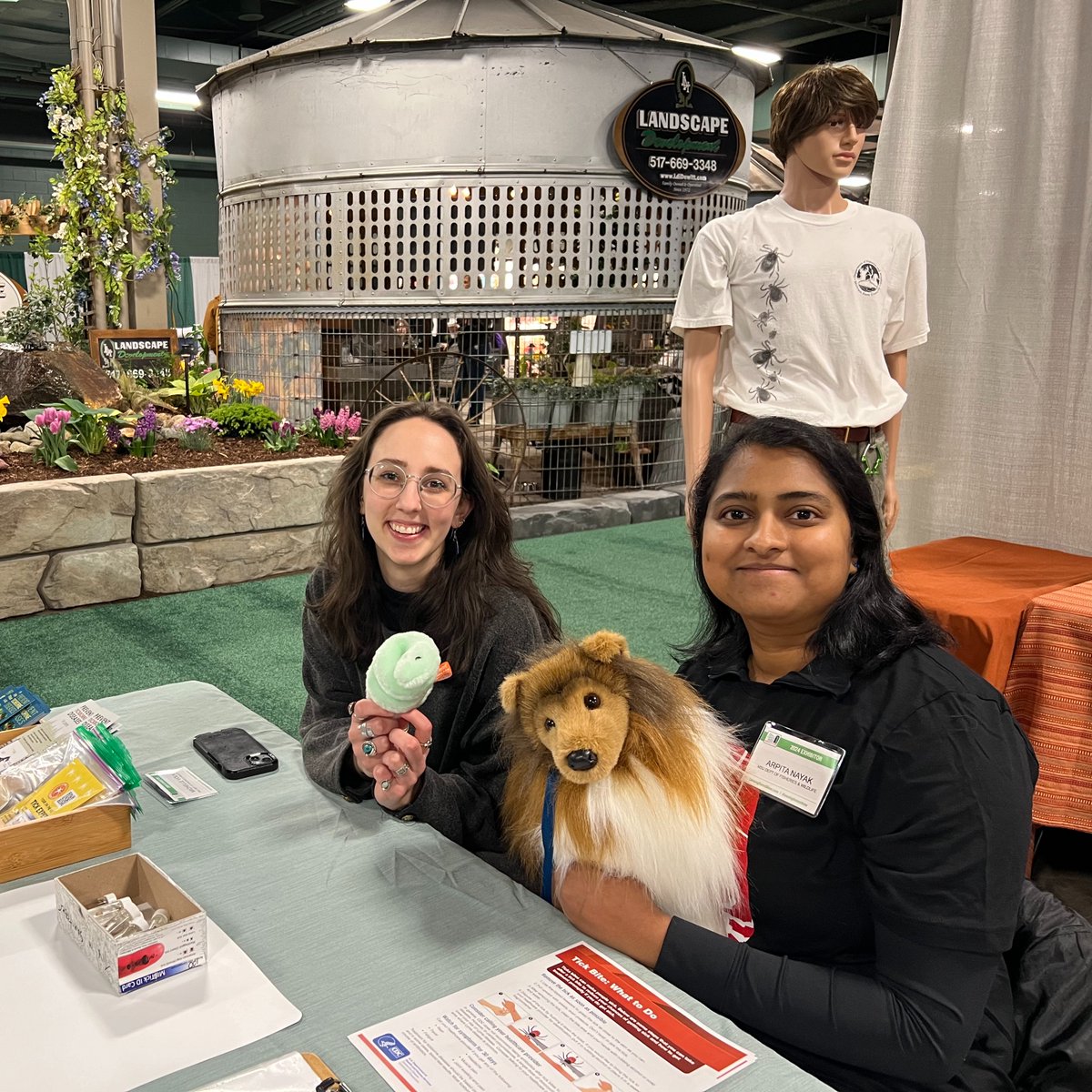 Jean Tsao (@jtsao1) on Twitter photo Ticks are out & so our lab is out ... at the #LansingHomeandGardenShow! For three more days, we'll be there to hear your ticky stories and show you how to protect yourself & your furry companions from #ticks! <a href="/MichiganStateFW/">Fisheries & Wildlife at Michigan State University</a> <a href="/msuvets/">MSU Veterinary Medicine</a> <a href="/TickAppOnTour/">The Tick App</a> Ticks are out & so our lab is out ... at the #LansingHomeandGardenShow! For three more days, we'll be there to hear your ticky stories and show you how to protect yourself & your furry companions from #ticks! <a href="/MichiganStateFW/">Fisheries & Wildlife at Michigan State University</a> <a href="/msuvets/">MSU Veterinary Medicine</a> <a href="/TickAppOnTour/">The Tick App</a>