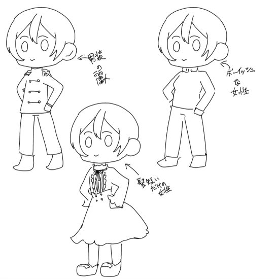 cj_gra9's tweet photo. 絵苦手だから伝えきれない気がするけど男装の麗人・ボーイッシュってこういうイメージ…
オスカルは男装の麗人、宇崎ちゃんはボーイッシュよね？ https://t.co/3mkKJDgx2a