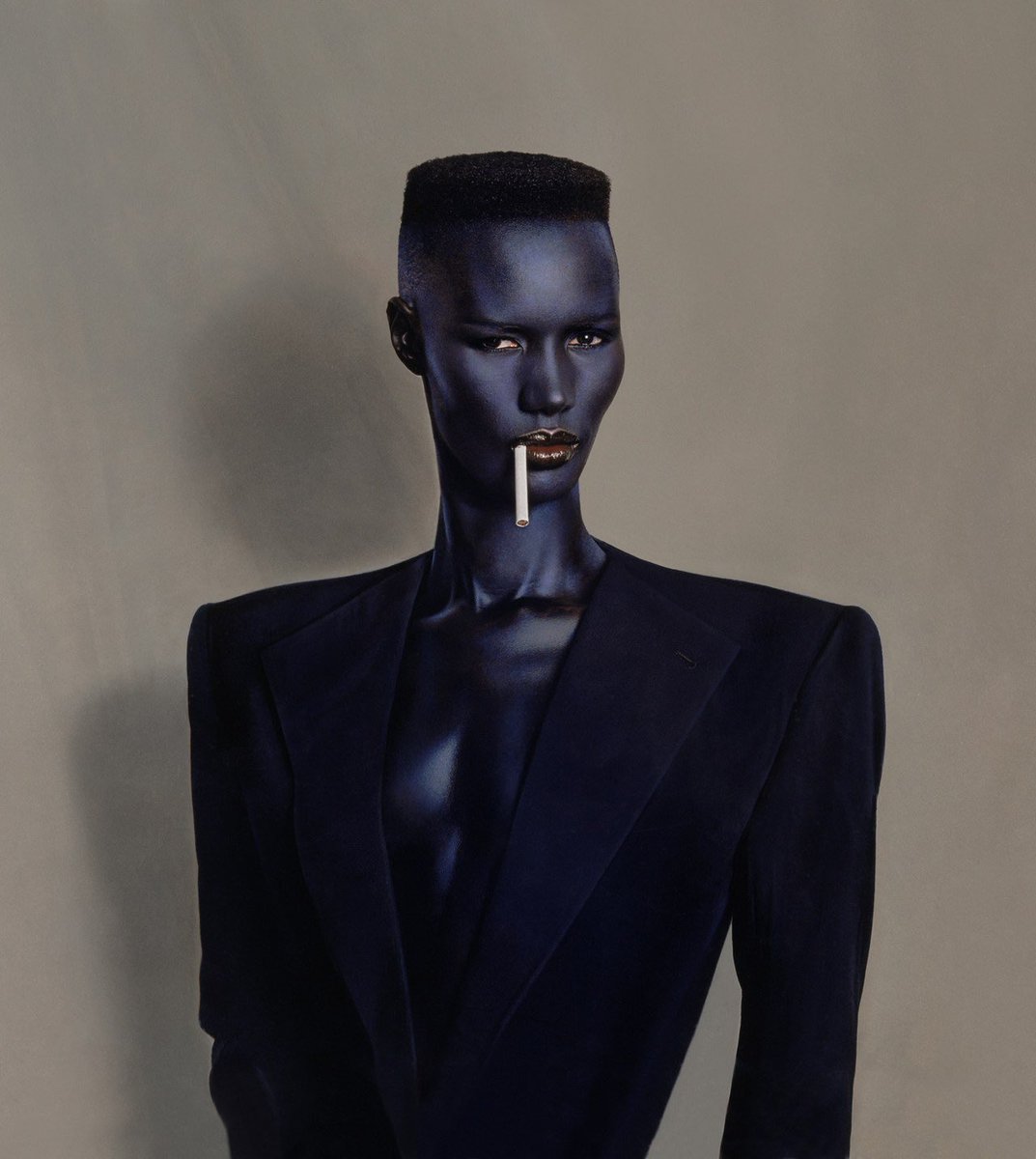 grace jones photographed by jean-paul goude, 1981