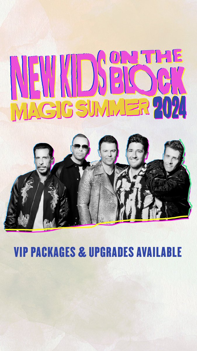 The @NKOTB #MagicSummerTour Starts In 3 Months!! Limited VIP Packages & Upgrades Remain For Select Dates! 👉 nkotb.com 😎☀️🤖❤️