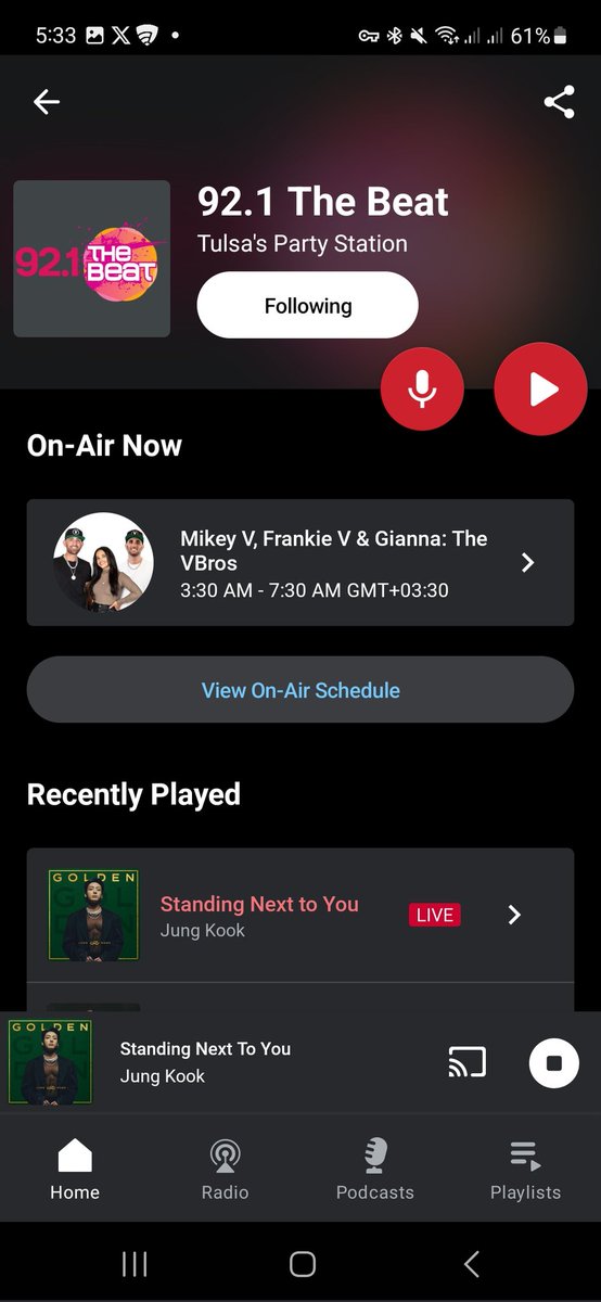Thank you @MikeyVOnAir, @FrankieVizzle & @GiannaGravalese for playing #StandingNexToYou by #Jungkook on your stations 🫶💕 (@hot949fm, @Hot957CR, @Channel963, @921thebeat & @961KISSOnline) 1/2