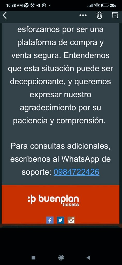BsBfcEcuador's tweet photo. Comunicado
Queridos Fans de Backstreet Boys en Ecuador,después de semanas de la supuesta reprogramación del concierto de @nickcarter para nuestro país🇪🇨 esta es la info que nos dan y seguimos en espera por las fechas concretas de las devoluciones @Ticketshow @buenplantickets https://t.co/JsFge8Lik6