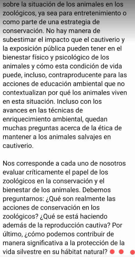 EUDS_Elefantes's tweet photo. 📷📷 ¡🆉📷📷🅻ó🅶🅸🅲📷🆂! Instituciones con fines de lucro, que coleccionan ejemplares de vida salvaje en instalaciones artificiales de confinamiento, so pretexto ...
📷 Acompañanos a leer y reflexionar este #Repost @forumanimal https://t.co/IHLPQnSd0b