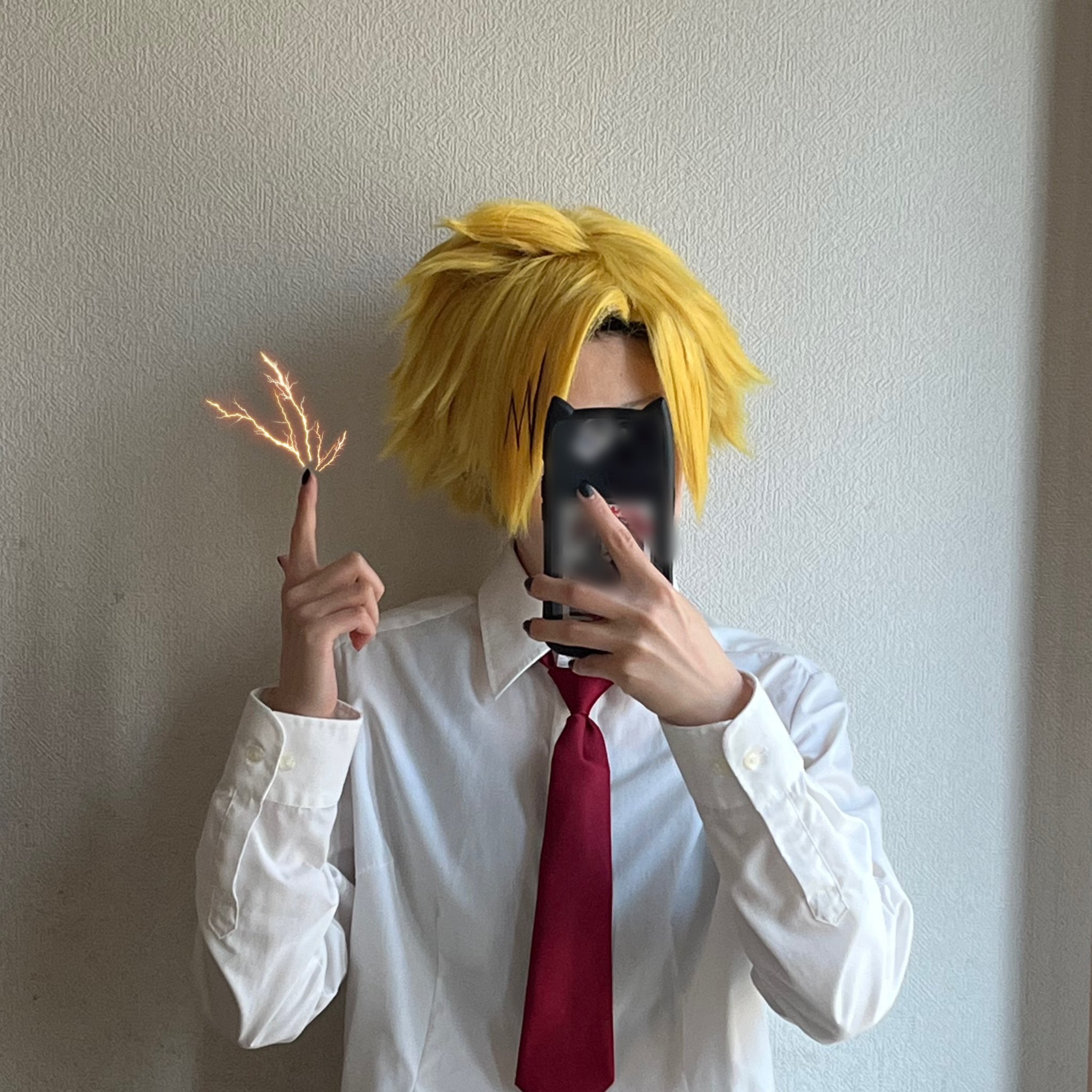 僕のヒーローアカデミア/上鳴電気コスプレウィッグ 大きかれ 僕のヒーローアカデミア/上鳴電気コスプレウィッグ 大きかれ