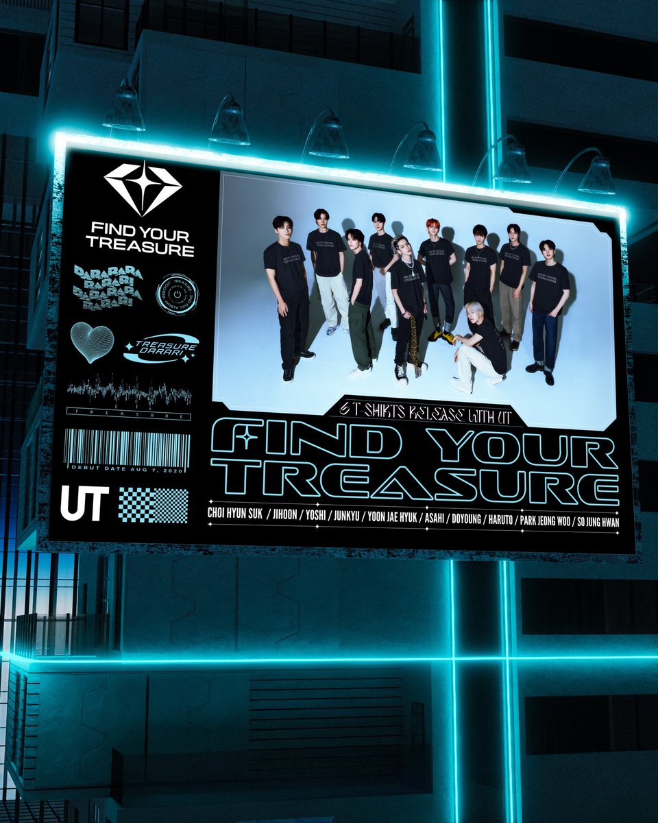 yg_treasure_jp's tweet photo. [💎] #TREASURE_INFO

／
Find Your TREASURE
UT New T-shirt release!
＼

TREASUREとユニクロUTがコラボレーション❕

🗓 販売開始
5月下旬予定

🔗 https://t.co/uddgZzNC4p

@UNIQLO_JP
#FINDYOURTREASURE #TREASURE #UNIQLO #UT #ユニクロ https://t.co/czJ87IRPez