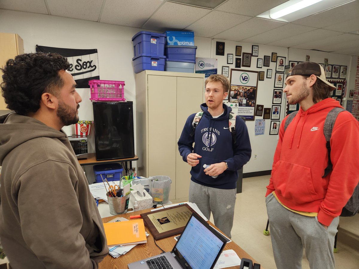 Theresa Miller (@cgtmiller) on Twitter photo Q: How do you know you have a great guest speaker? A: When students don't leave at the end of the school day! Thanks CG alumnus, & former VE CEO Sam Gamez, for inspiring our VE class with your business venture. <a href="/CaryGroveHS/">Cary-Grove H.S.</a> <a href="/CG_IandC/">CG INC & WELLNESS</a> <a href="/NeilLesinski/">Dr. Neil Lesinski</a> <a href="/rebsaffert/">Rebecca Saffert</a> <a href="/VEInternational/">veinternational</a> Q: How do you know you have a great guest speaker? A: When students don't leave at the end of the school day! Thanks CG alumnus, & former VE CEO Sam Gamez, for inspiring our VE class with your business venture. <a href="/CaryGroveHS/">Cary-Grove H.S.</a> <a href="/CG_IandC/">CG INC & WELLNESS</a> <a href="/NeilLesinski/">Dr. Neil Lesinski</a> <a href="/rebsaffert/">Rebecca Saffert</a> <a href="/VEInternational/">veinternational</a>