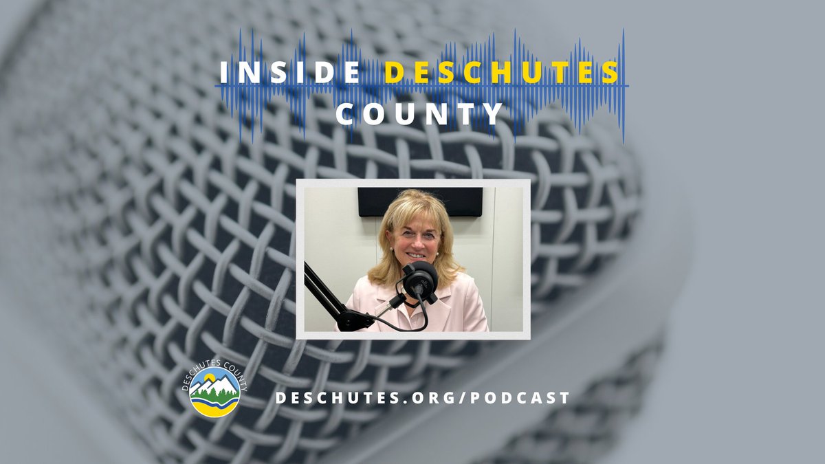 Episode 23 is now live! As we mark one year since the launch of the Inside Deschutes County podcast, we welcome County Commissioner Patti Adair. You can listen at deschutes.org/podcast or wherever you listen to your podcasts.