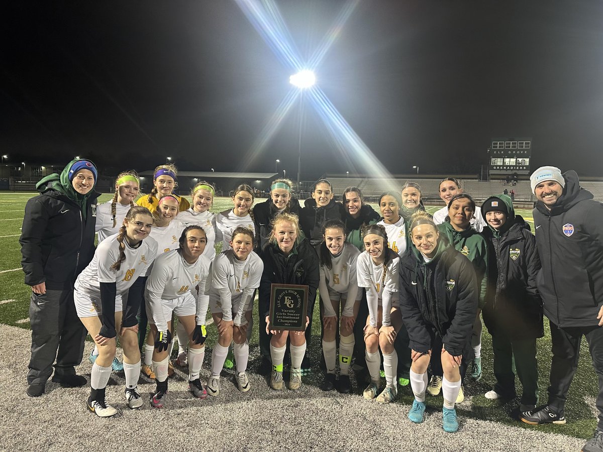 A 2-0 win over Taft crowns us champions of our host tournament...The Elk Grove HS Invitational!