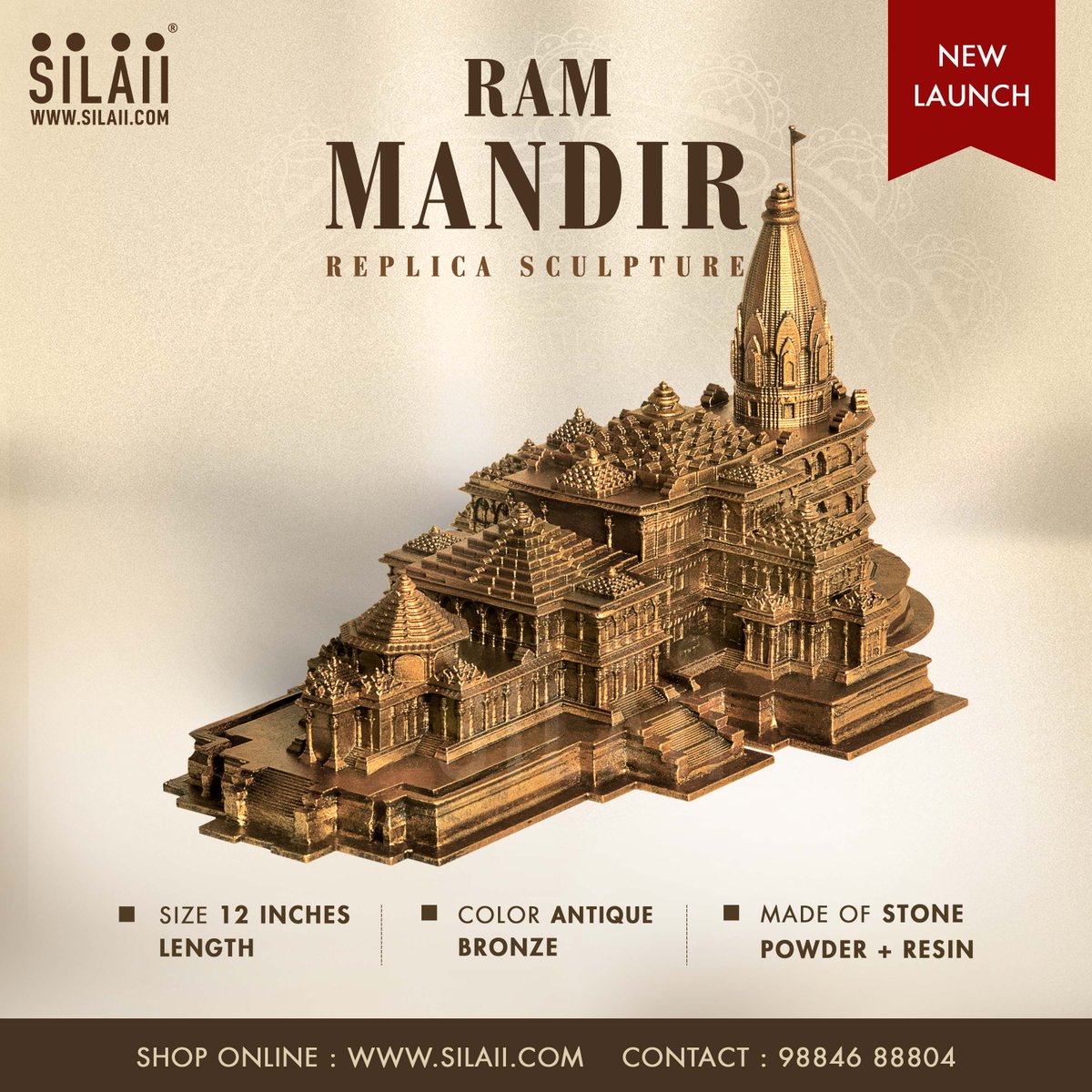 #SILAII #Rammandir #Hindu #Ramtemple #ramlalla #janmabhoomi #Hindugod #lordram #Ayodhya #Culturalheritage #spiritualDecor #Divinepower #SILAIISculpture #IndiaArt #Heritage #SculptureArt #Craftsmanship #SILAIIExcellence #Statue #HomeDecor #Artlovers #Gifting #Indianmythology