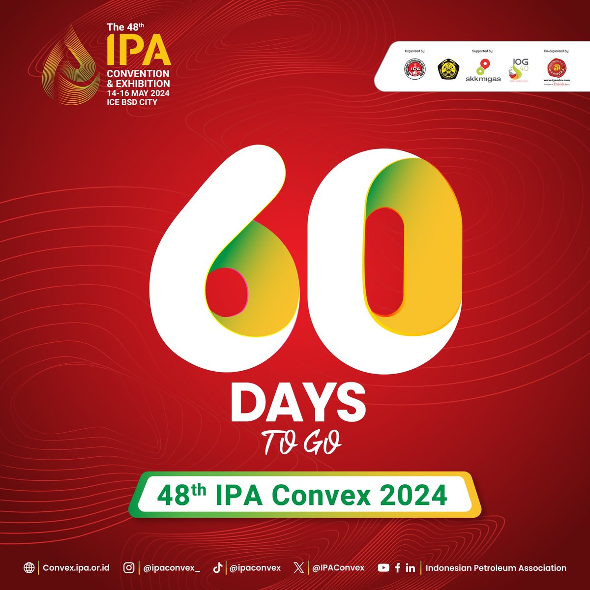 60 days left until IPA Convex 2024! Join us on 14-16 May at ICE BSD CITY. Secure your spot as a Convention Delegate for the full experience. Early-bird rates are available until 16 April 2024!