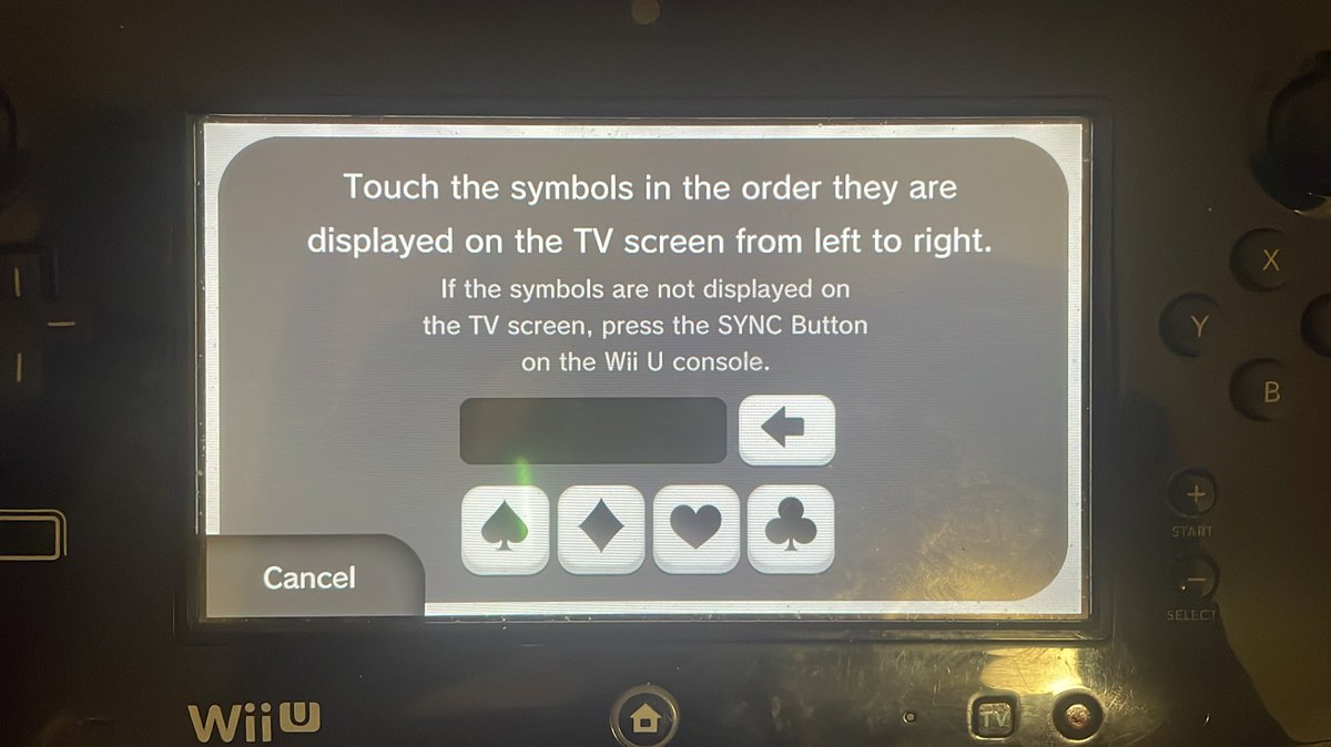 ItzySMM2's tweet photo. So with my new game pad I have to guess this 4 digit code because my Wii U can’t transmit a signal. Sweet lmao https://t.co/uTrZlf67Dw