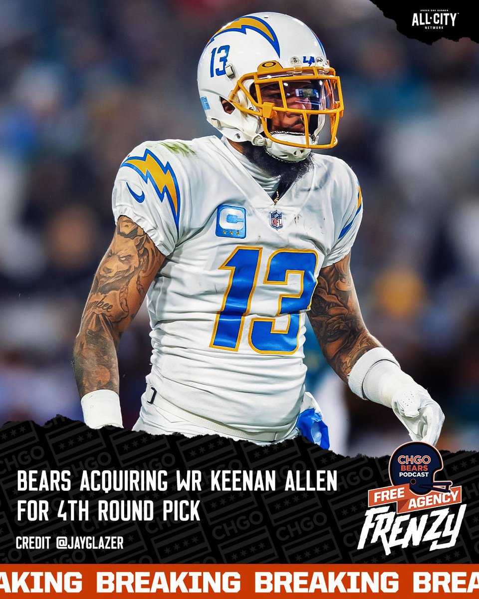 🚨 EMERGENCY POD TIME!🚨 

Bears trade for Keenan Allen!

Join: youtube.com/watch?v=voMRTT…