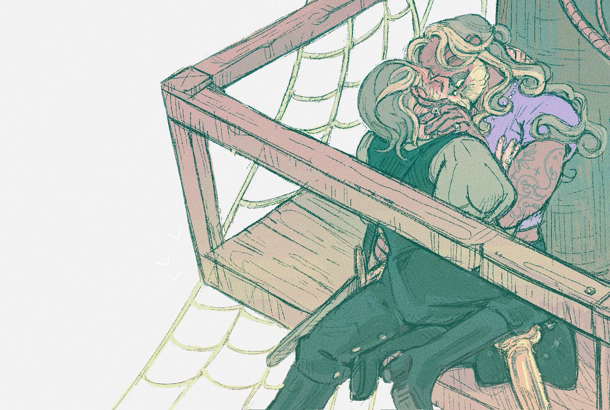 oldmanyaois's tweet image. might as well post it here too cuz i still like it -- banner art i did for @HappyEdizzyWeek 💌