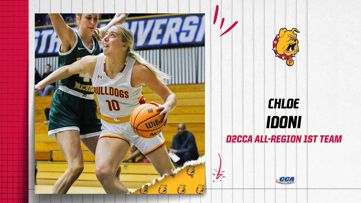 Congrats to FSU's Chloe Idoni on being named to the 2024 D2CCA All-Midwest Region First Team! tinyurl.com/4khwewd9 @FerrisWBBall