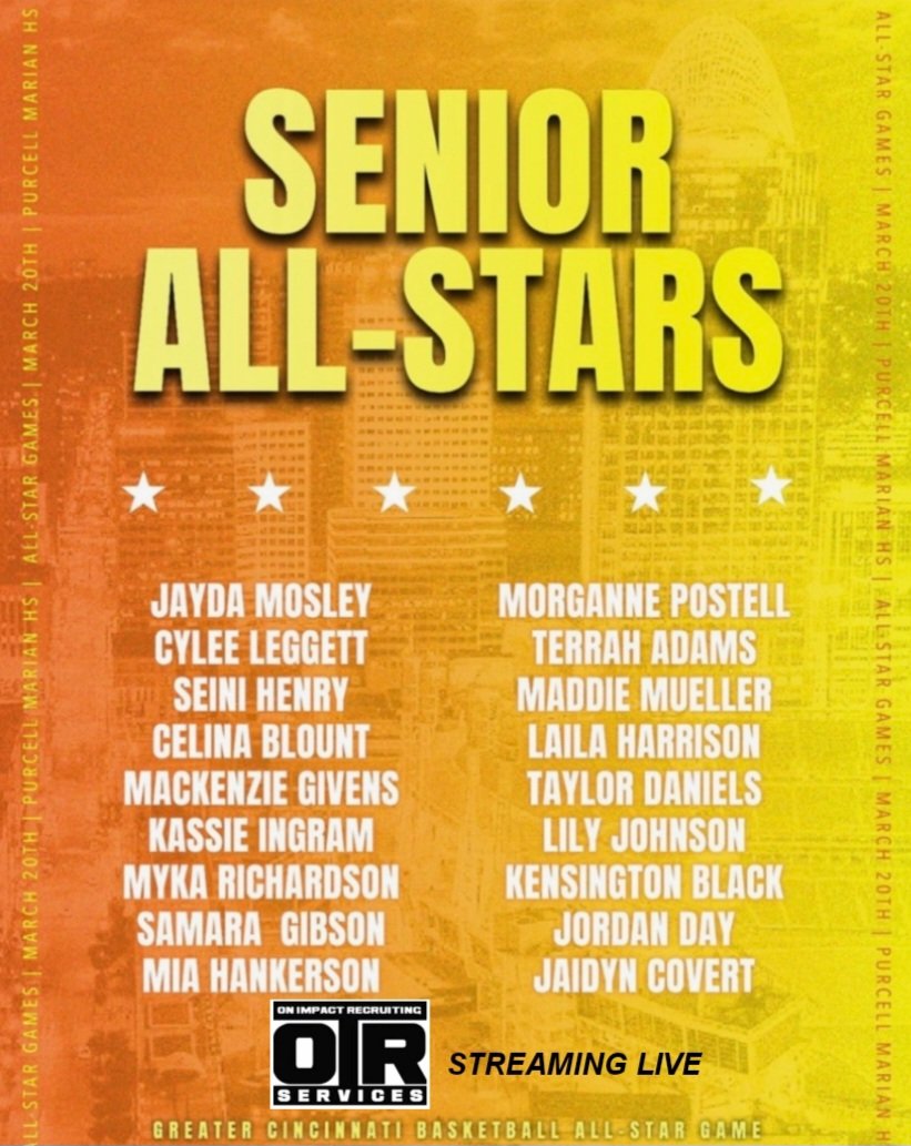 onimpact3's tweet photo. Tune In  March 20th On Impact Network Will Be Live Streaming The Greater Cincinnati Basketball All-Star Game 2024 Congratulations To All The Senior Girls That Were Selected https://t.co/9Q8f3aVPzD