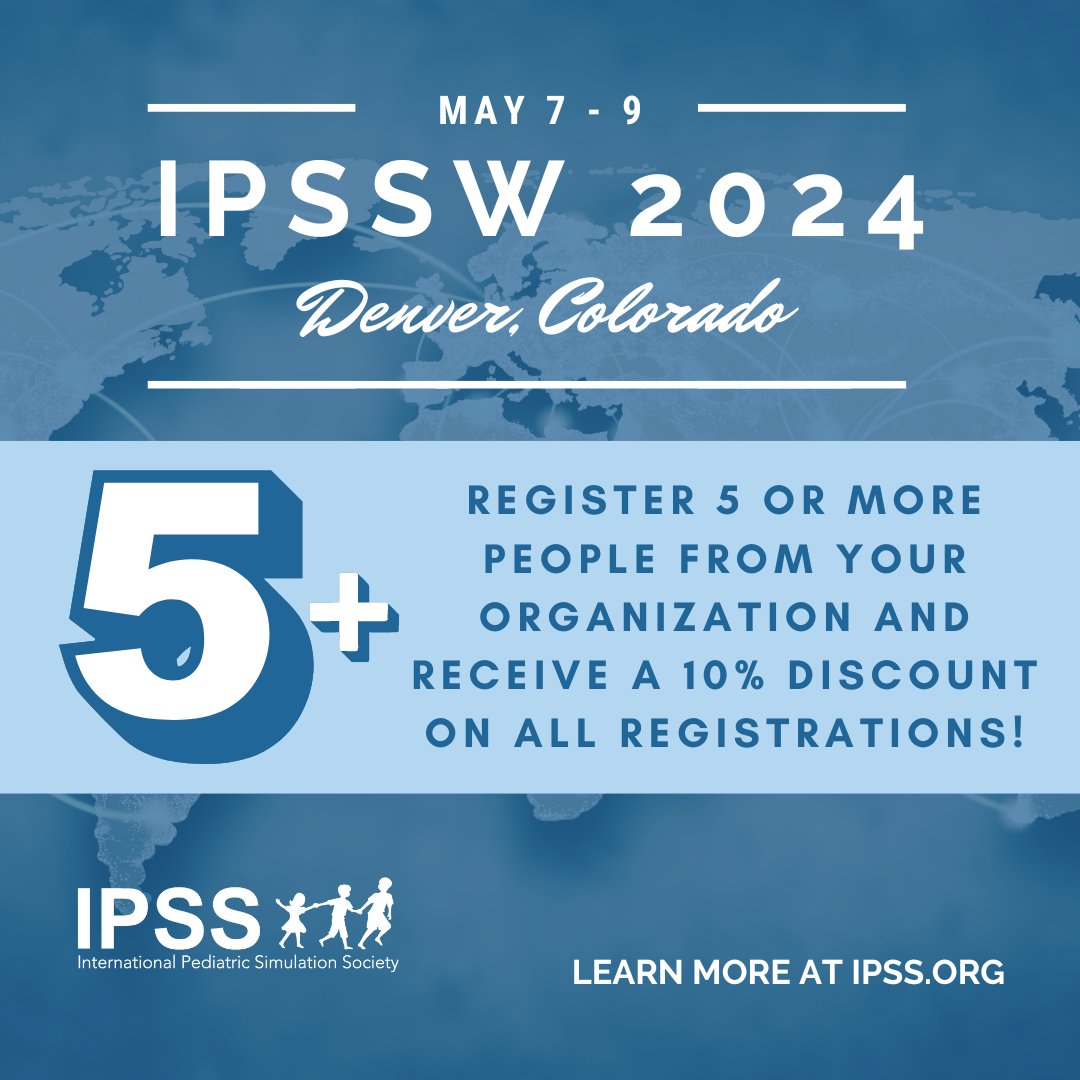Register 5 or more people from your organization and receive a 10% discount on your IPSSW2024 registration! Learn more and register at ipss.org/IPSSW2024