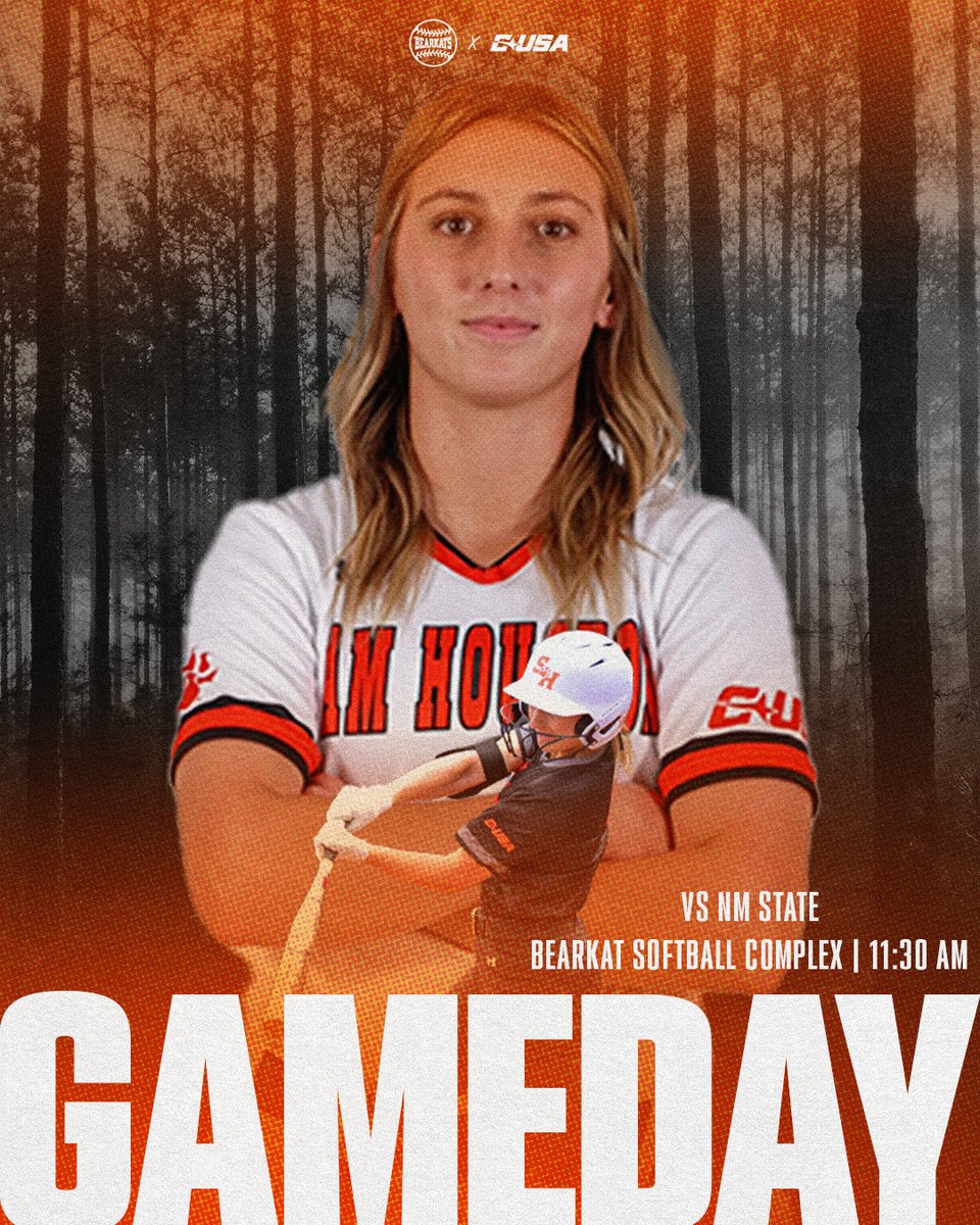 🥎 GAMEDAY 🥎

🆚 NM State
⏰ 11:30 a.m.
📍Huntsville
🏟️ Bearkat Softball Complex

#EatEmUpKats
🔗 linktr.ee/SamHoustonSB