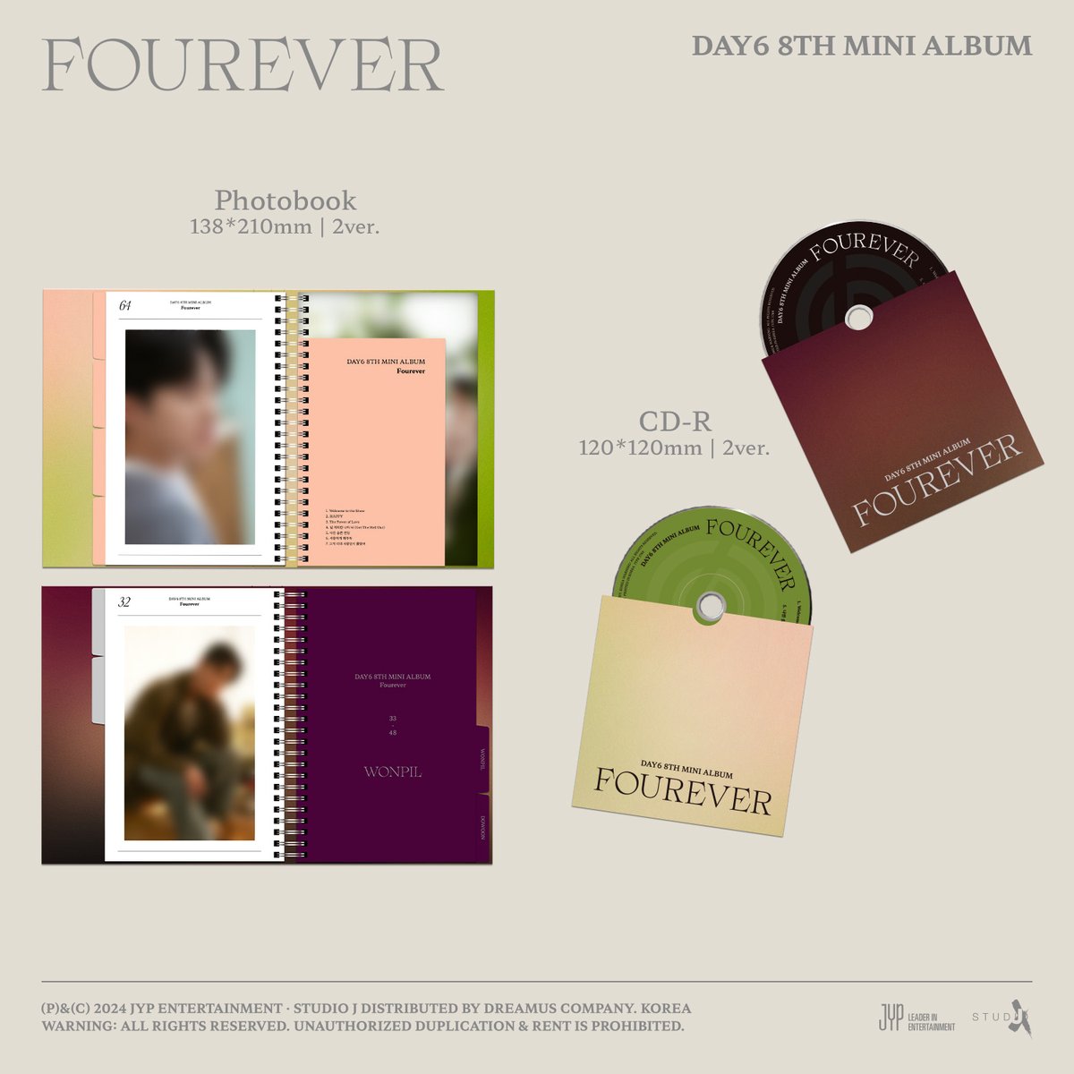 day6official's tweet photo. DAY6 8th Mini Album
＜Fourever＞
Album User Guide & Pre-Order
(STANDARD VER.)

💿 JYP SHOP
https://t.co/WkucXnVSk5

💿 YES24
https://t.co/qM4u6a5zcr

💿 애플뮤직
https://t.co/uJOAwB0agV

💿 뮤직플랜트
https://t.co/cvMAV9Fzkp

💿 뮤직코리아
https://t.co/t7IVveF03m

💿 블루드림미디어
https://t.co/3C087AG2Xh

💿 알라딘
https://t.co/NyXLUU2gCv

💿 위드뮤
https://t.co/4tAu5ILUNN

#DAY6 #데이식스
#Fourever
#Welcome_to_the_Show